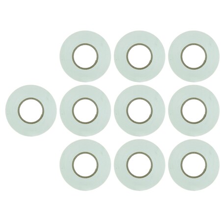 Sunlite PVC Electrical Tape, 60Ft x 0.75-in., Abrasion Resistant, Flame Retardant, Weatherproof, Wht, 10PK 41325-SU